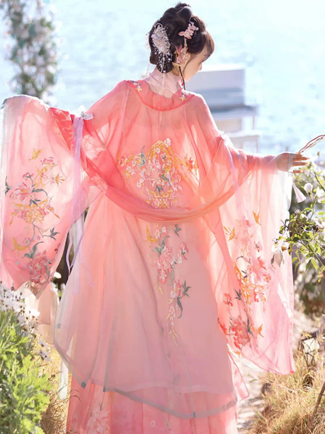 【Hanfu】God of Spring|Tang large - sleeved shirt embroidered skirthan fu Chinese han fu hanfu male tang dynasty clothes chinese hanfu tang dynasty outfits traditiona hanfu dress chinese hanfu chinese style dress dress fashion cheongsam dress q