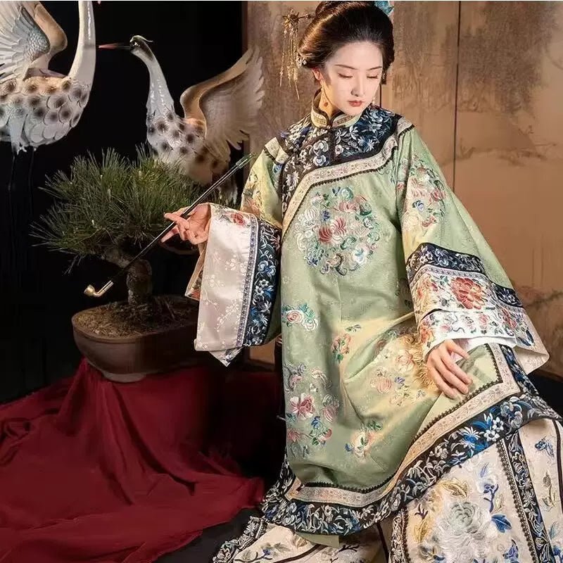 【Hanfu】Peach Blossom Radiance | Qing Style Hanfuhan fu Chinese han fu hanfu male tang dynasty clothes chinese hanfu tang dynasty outfits traditiona hanfu dress chinese hanfu chinese style dress dress fashion cheongsam dress q