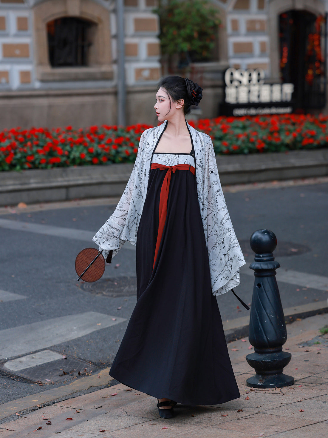 Nimeng [Xuanmo] Orig. Light Commuter Hanfu Elastic Chest-High Cami Dress & Daily Han-Element Chinese-Style Set