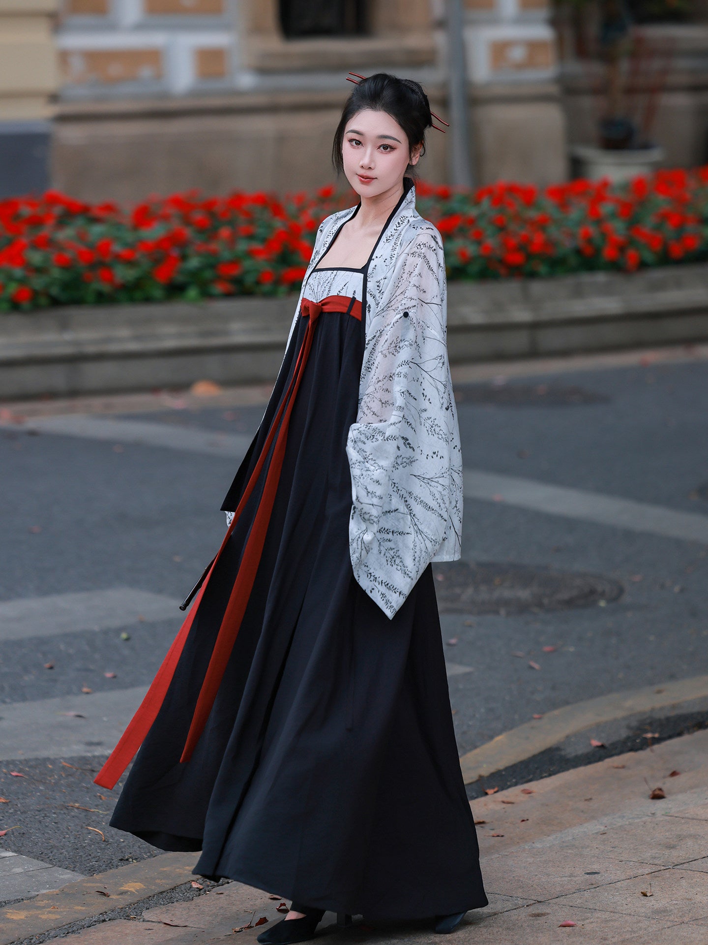 Nimeng [Xuanmo] Orig. Light Commuter Hanfu Elastic Chest-High Cami Dress & Daily Han-Element Chinese-Style Set