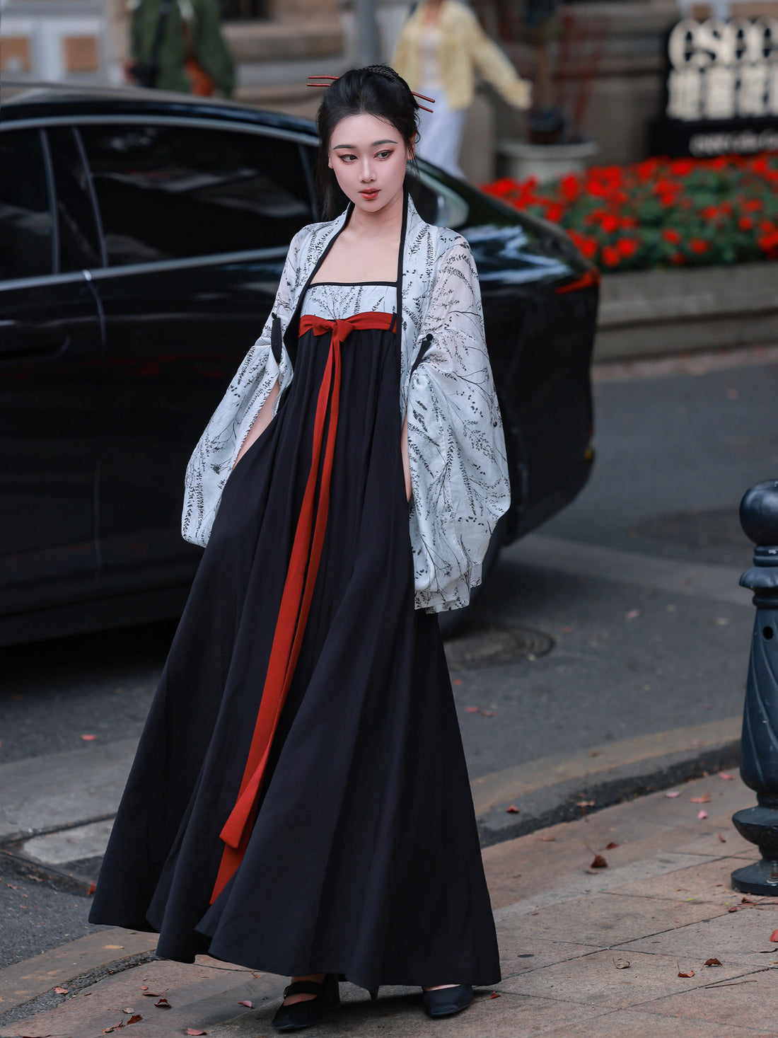 Nimeng [Xuanmo] Orig. Light Commuter Hanfu Elastic Chest-High Cami Dress & Daily Han-Element Chinese-Style Set