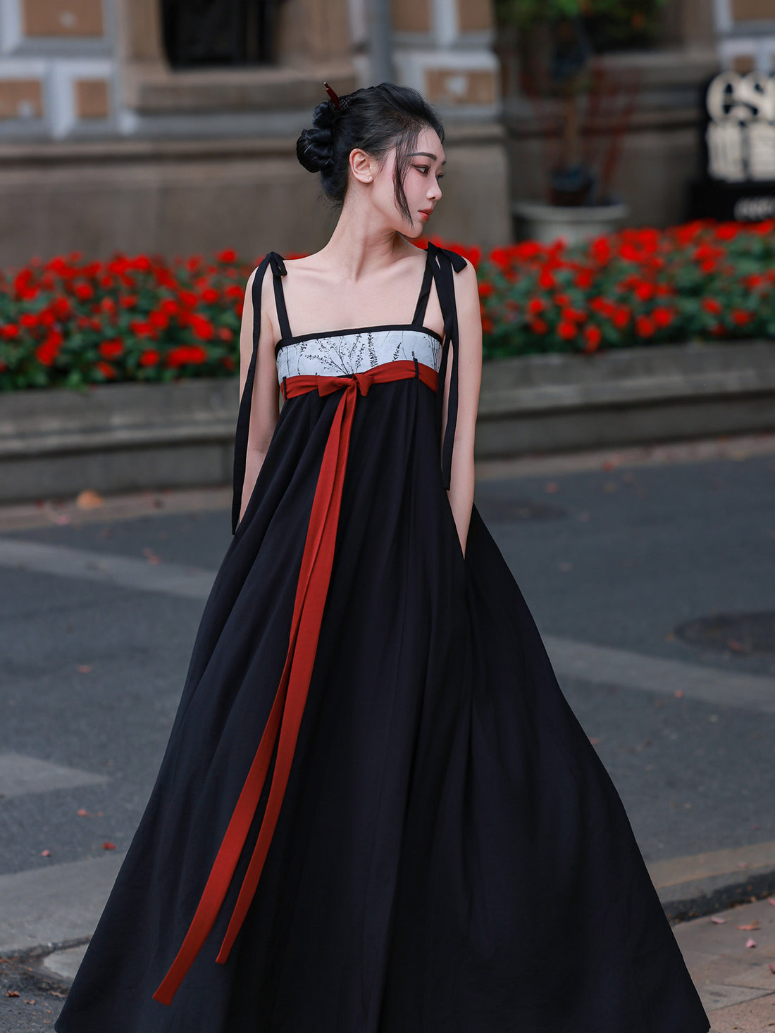Nimeng [Xuanmo] Orig. Light Commuter Hanfu Elastic Chest-High Cami Dress & Daily Han-Element Chinese-Style Set