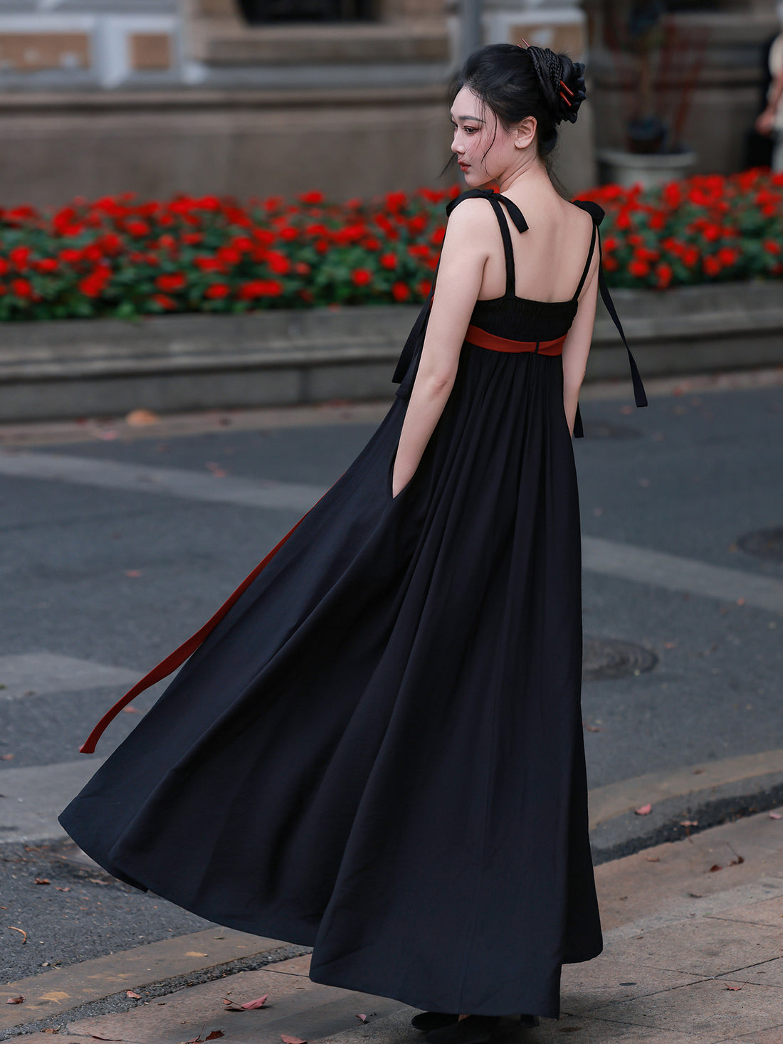 Nimeng [Xuanmo] Orig. Light Commuter Hanfu Elastic Chest-High Cami Dress & Daily Han-Element Chinese-Style Set