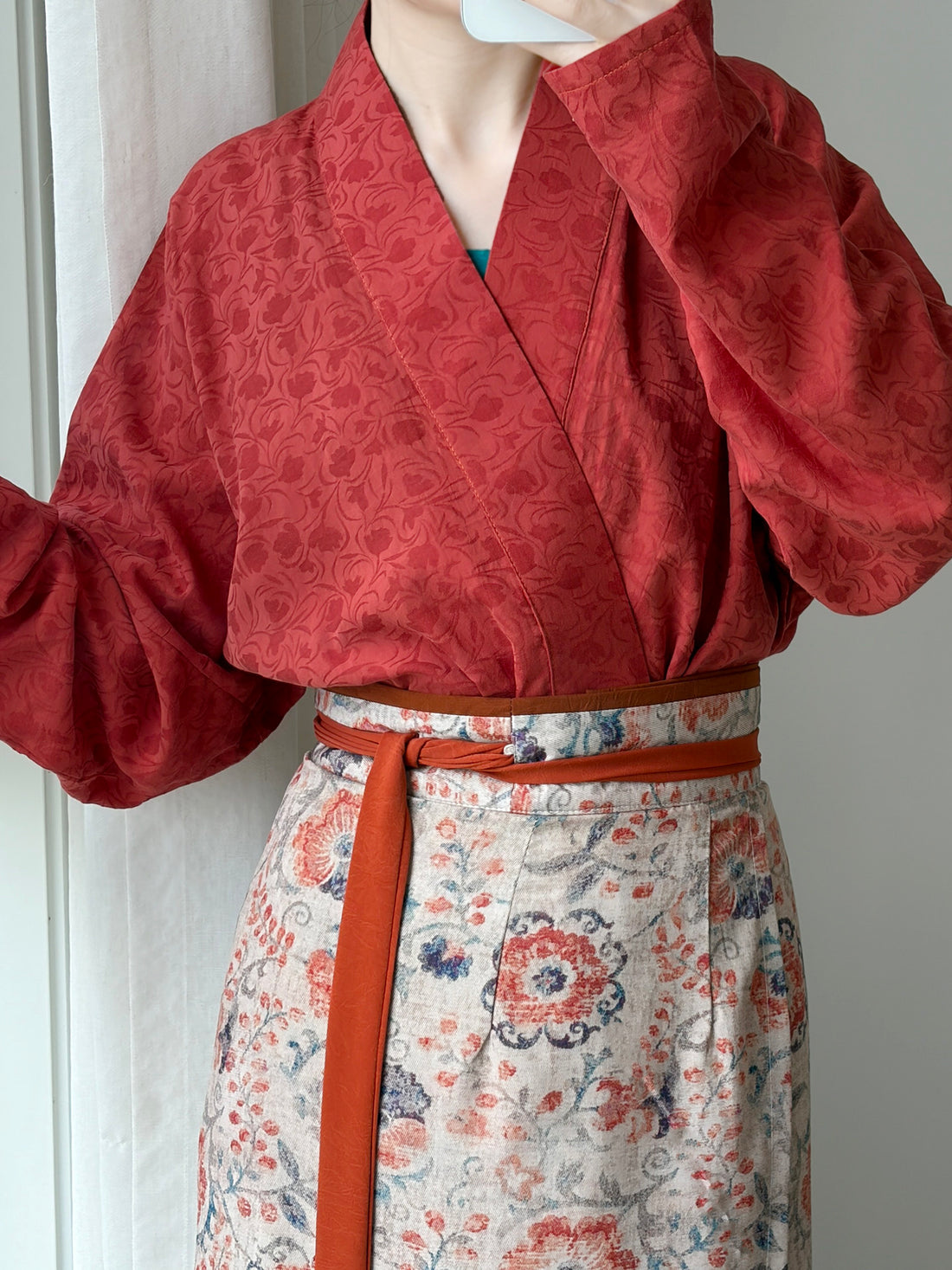Original [Tulip] Hanfu Women's Song Style Airplane Sleeve Darted Spiral Skirt, Daily Commute