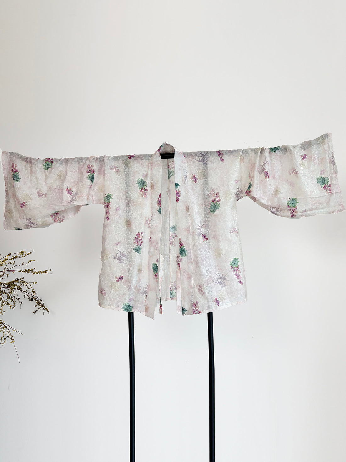 Dark Sleeve Fragrance [Little Grape Pleated Top] Hanfu Women's Tencel Modified N. Dynasty Pleated Top Daily Commute