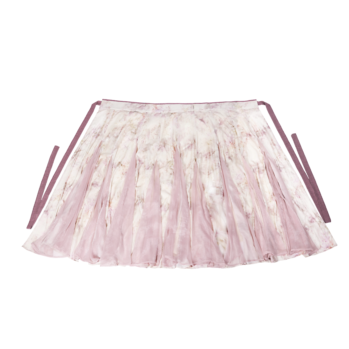 Dreamy Ru Meng Ling Spaghetti Half Skirt, One-Piece Torn Skirt, Mermaid Tail, Hanfu Element, Torn Sleeves, Petal Collar, Ethereal & Gentle