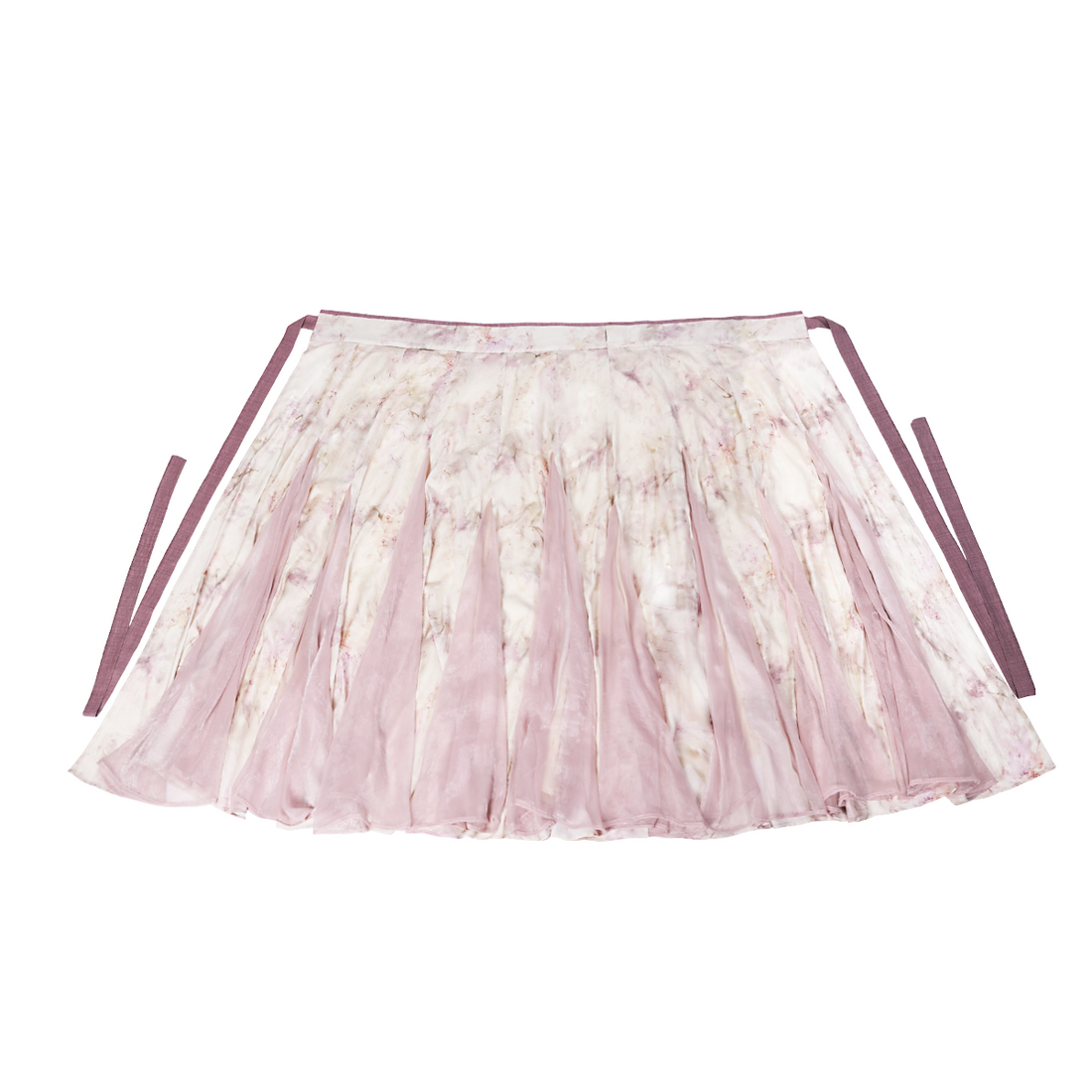 Dreamy Ru Meng Ling Spaghetti Half Skirt, One-Piece Torn Skirt, Mermaid Tail, Hanfu Element, Torn Sleeves, Petal Collar, Ethereal & Gentle