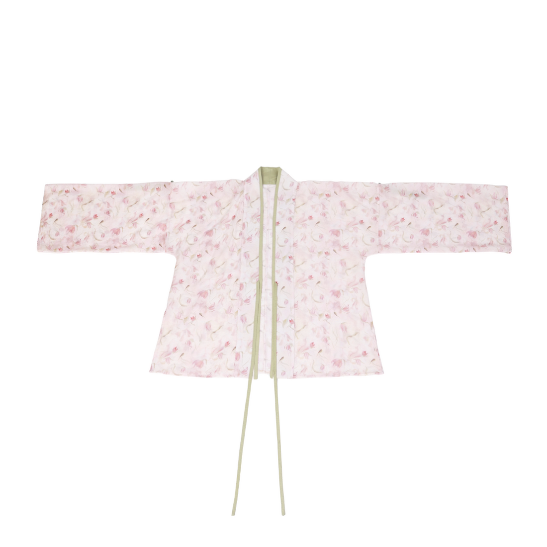 Nimeng Four Seasons Spring Original Chinese Han-style Skirt, Song-style Cross-collar Straight Sleeve Tencel, Daily Commute & Fresh Hanfu