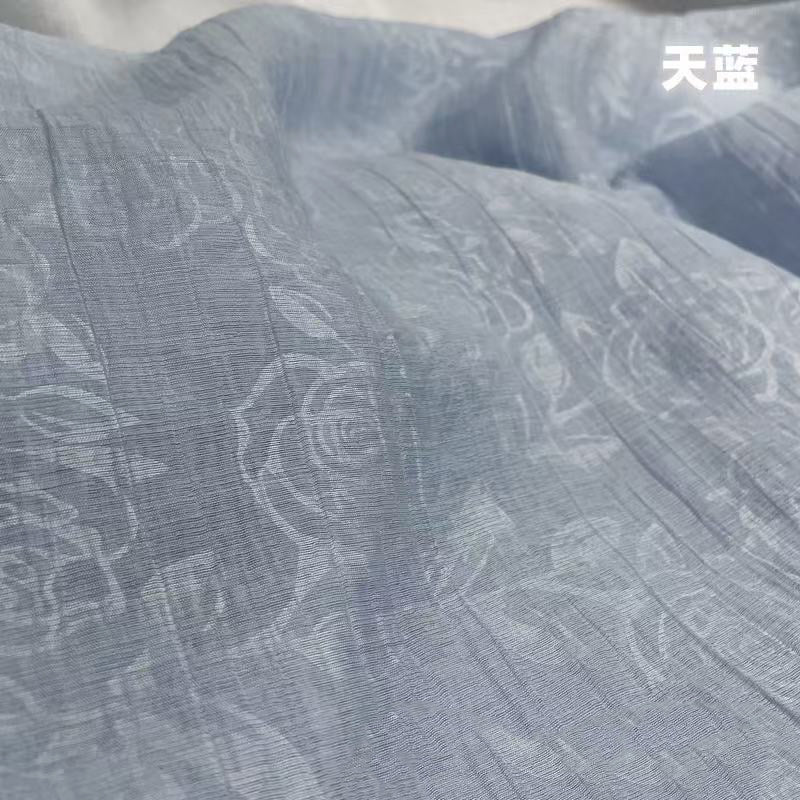 Dark Sleeve Fragrance Light Shirt Tencel Rose Shadow Plane Sleeve Short Sleeve Breathable Hanfu Women Daily Wear