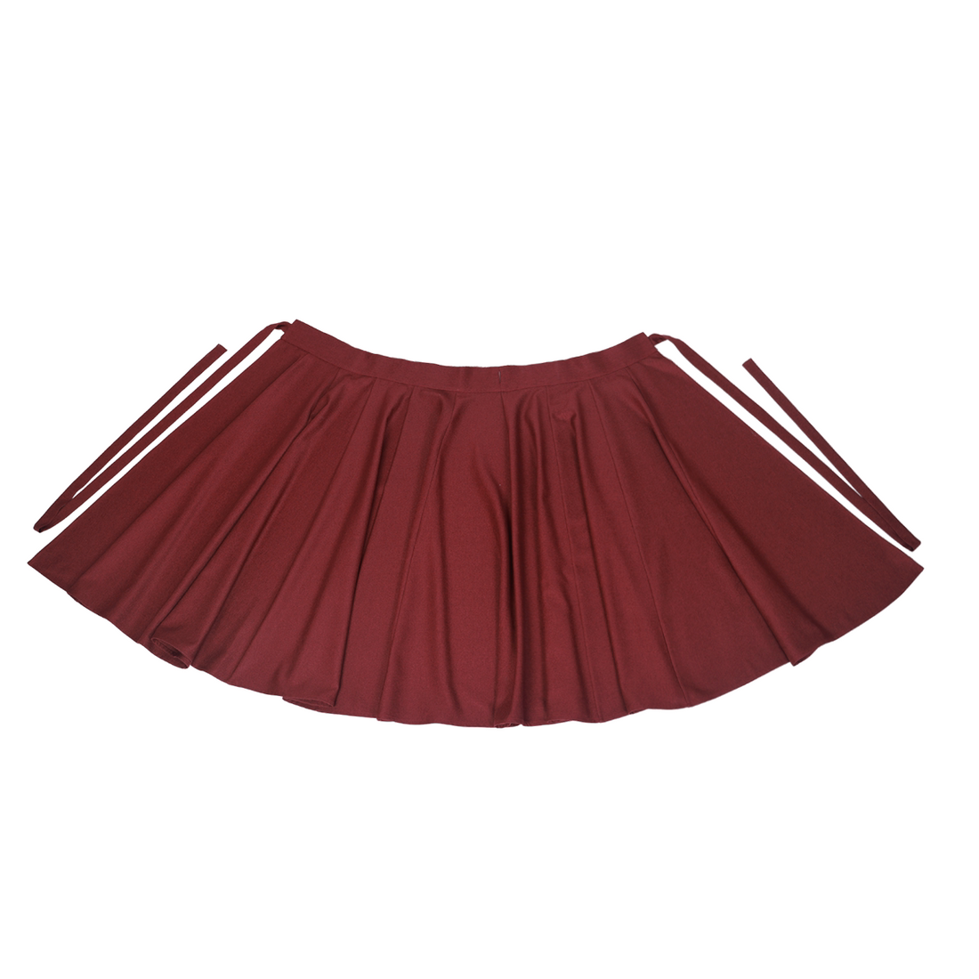 Nimeng Mulan Original Han-style Round Neck Top, Vest & Split Skirt, Fall/Winter, Vintage Wine Red, Daily Commute Women's