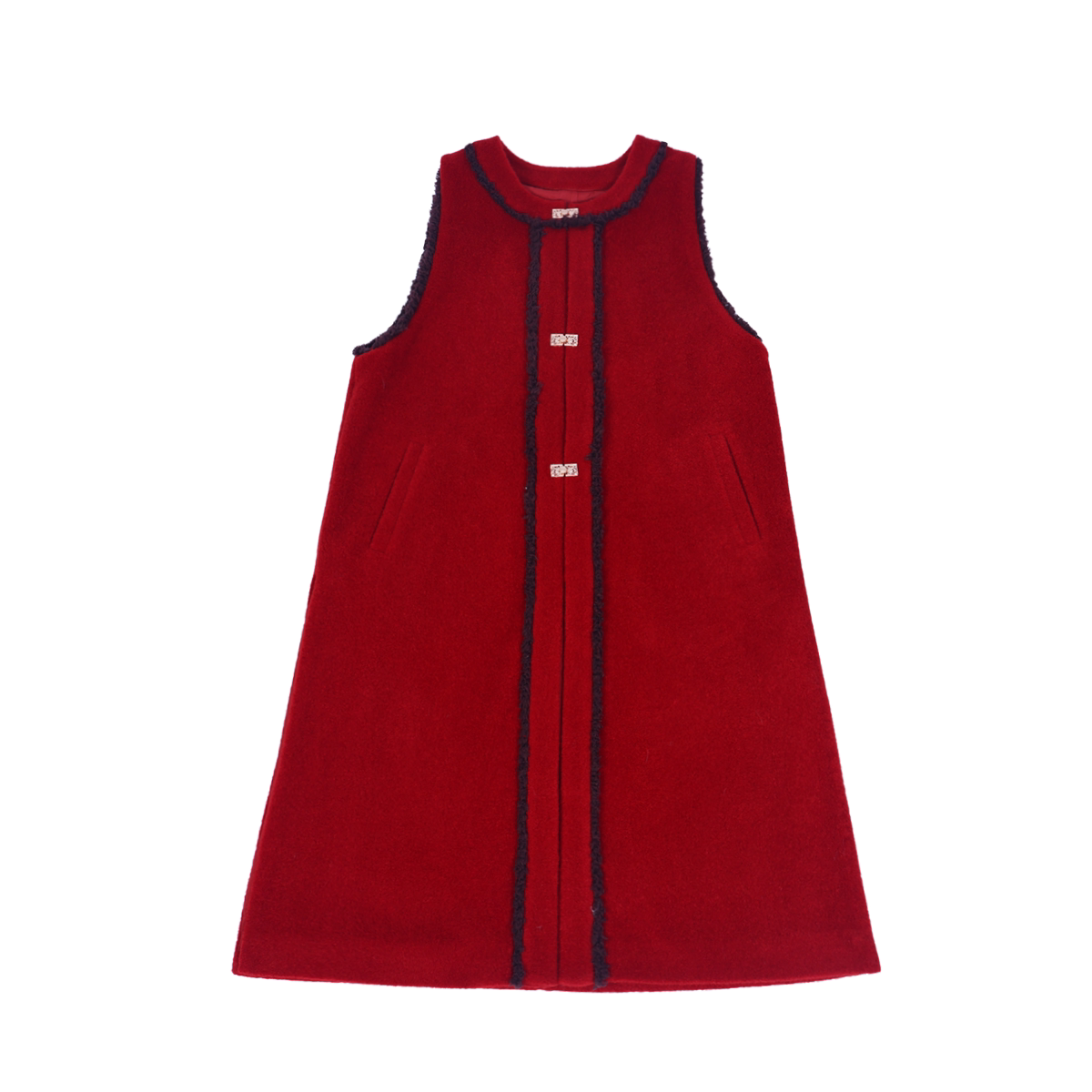 NI MENG [Fortune Horse] Original Han-style Chinese New Year Set, Modified Ming Hanfu Long Bijia, Daily