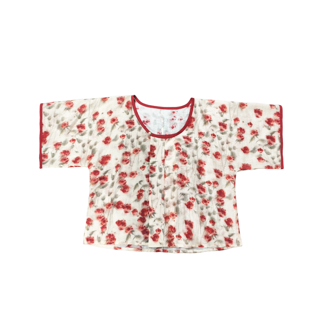 Dream Rose Iced Tea Original Tang Back Han-style Half Skirt w/ Pockets, Elastic Waist, Rayon, Commute & Daily Wear, Bright