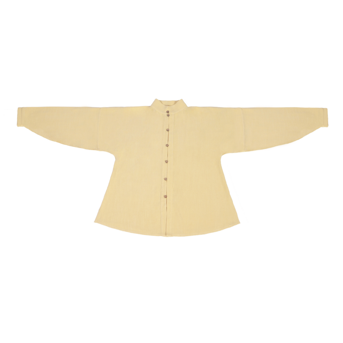 Nimeng [Chuheng] Original Ming Round-Collar Short Ao, Cotton-Linen Stand-Collar Shirt, Elastic Pocket 8-Panel Skirt, Autumn & Winter Hanfu