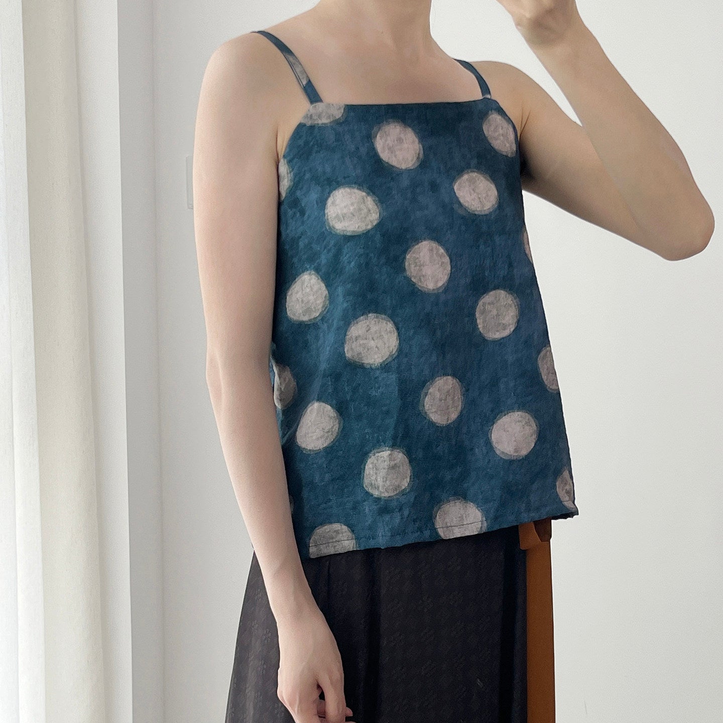 Anxiu Yingxiang "Suiyu Camisole" - Hanfu, Song Style, Crop Top, Scoop Neck, Daily Wear