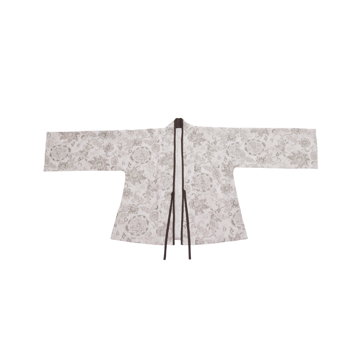 Nimeng Yanqiu Original Song-style Front-opening Elastic Pocket Pants, Cotton Linen, Earth Brown, Commute Spring/Autumn Modified Hanfu