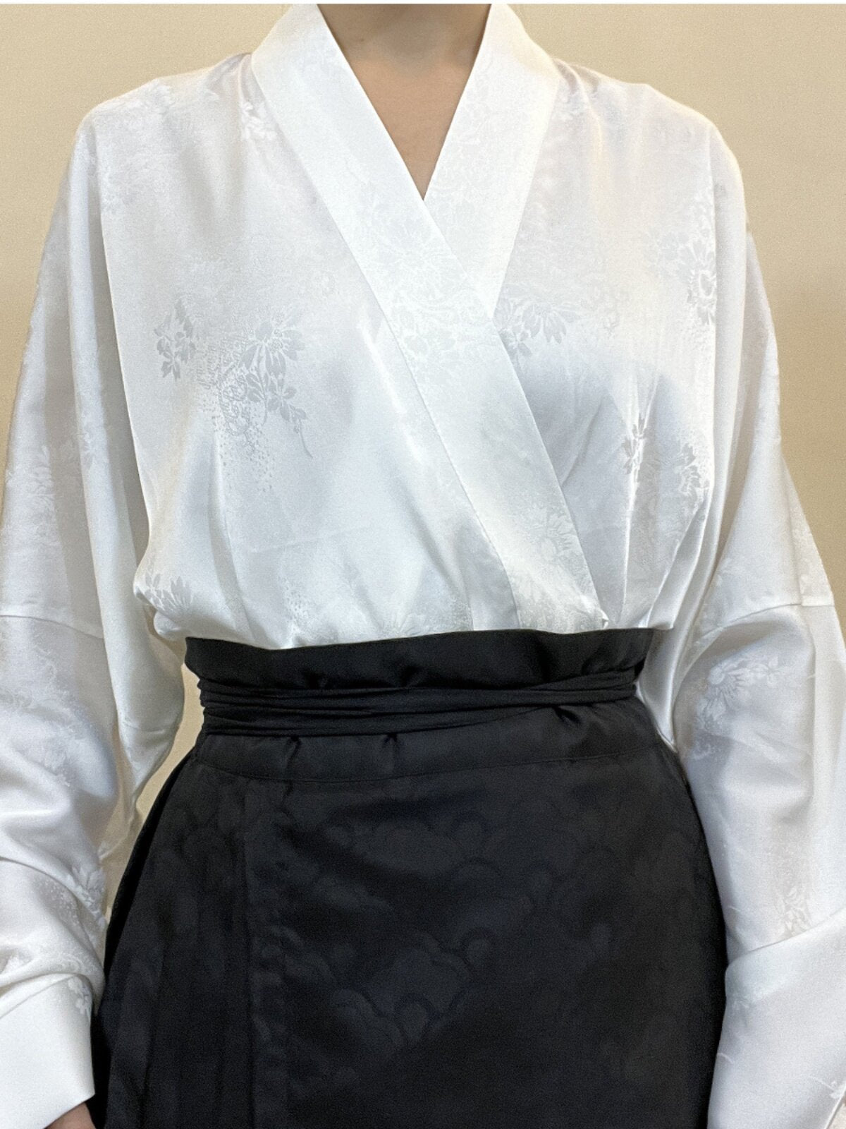 Anxiu Yingxiang Original Hanfu Women Song-style Cross Collar Jacquard Plane Sleeve Modified Han-element Fall/Winter Daily Commuter