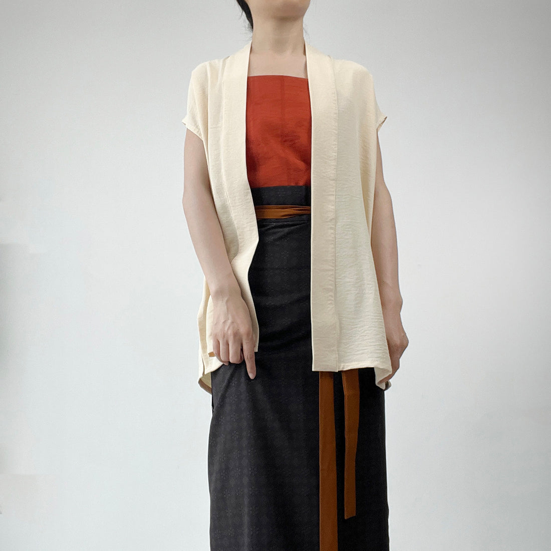Anxiu Yingxiang Solid Song Hanfu Vest, Breathable Daily Commute