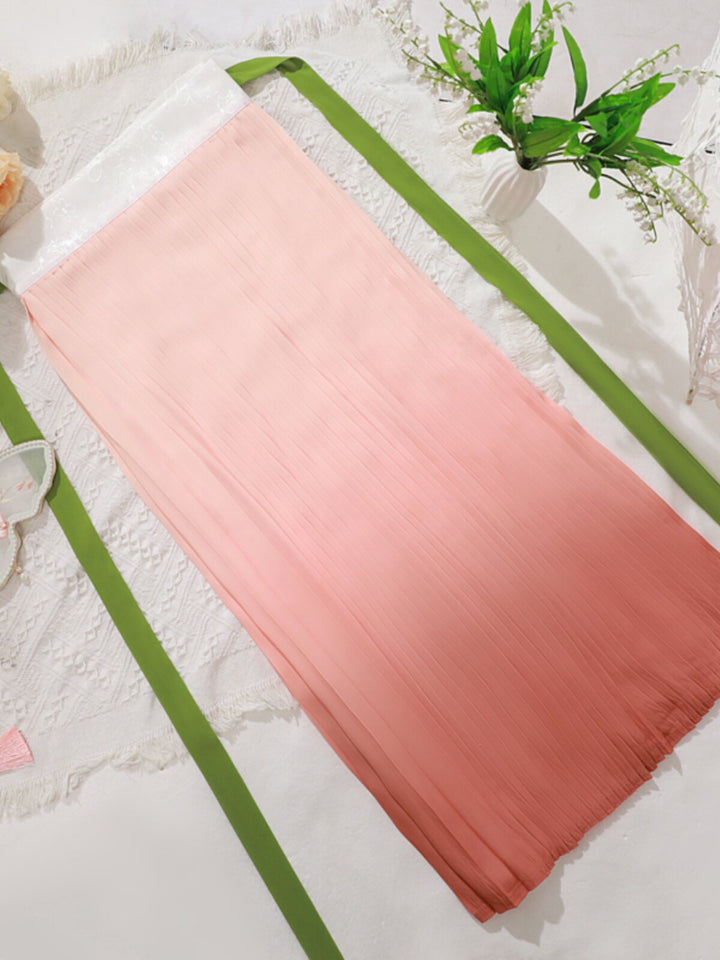 Anxiu Yingxiang [Little Peach] Original Hanfu Women's Daily One-Piece Song-Style Pleated Skirt Spring/Summer