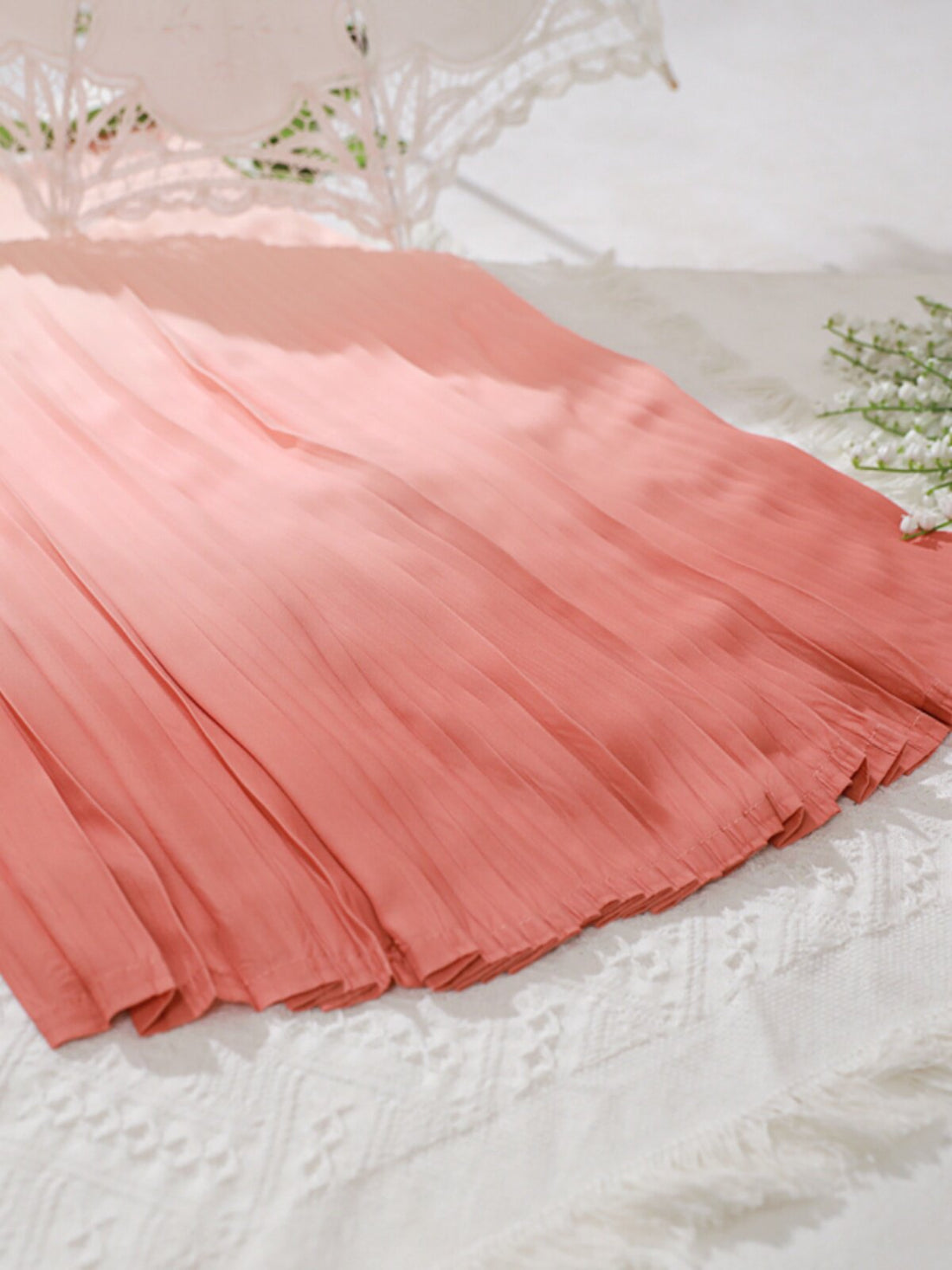 Anxiu Yingxiang [Little Peach] Original Hanfu Women's Daily One-Piece Song-Style Pleated Skirt Spring/Summer