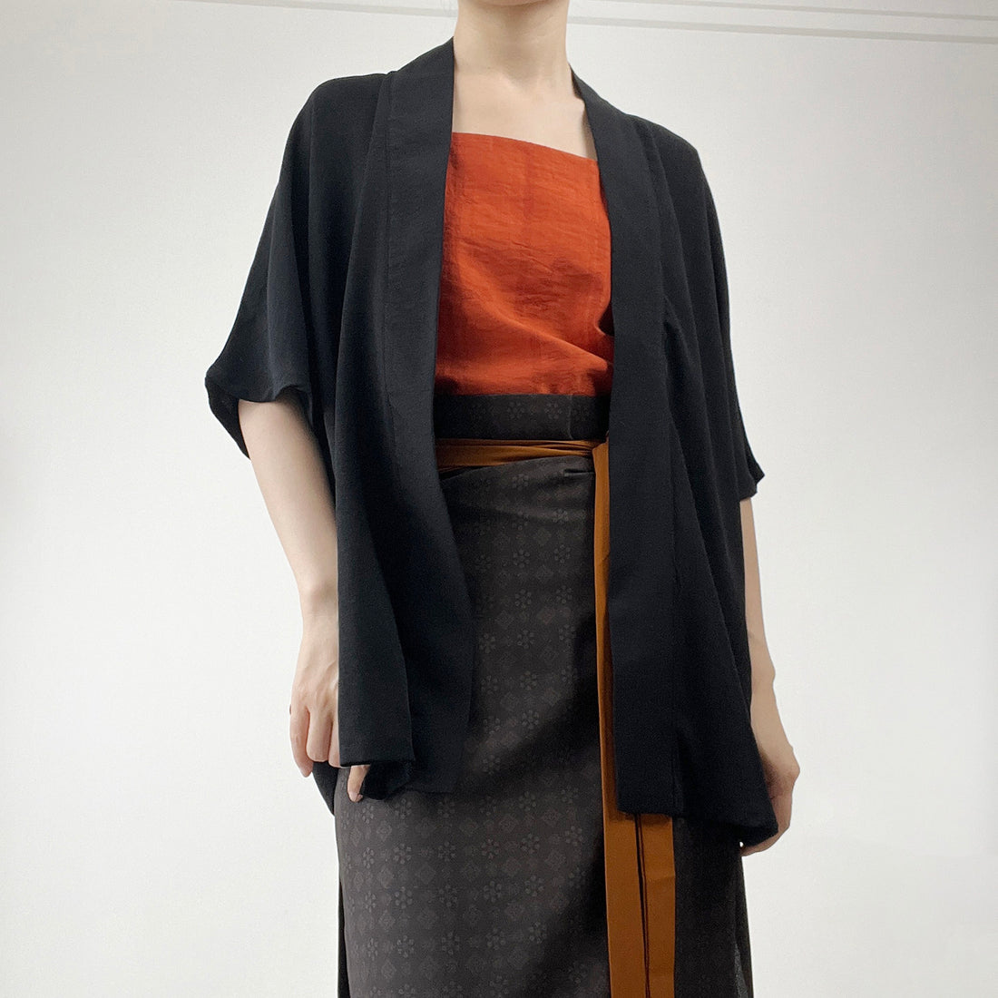 Anxiu Yingxiang Original Hanfu Women's Solid Color Modified Song Style Airplane Short Sleeve Breathable Daily Commute