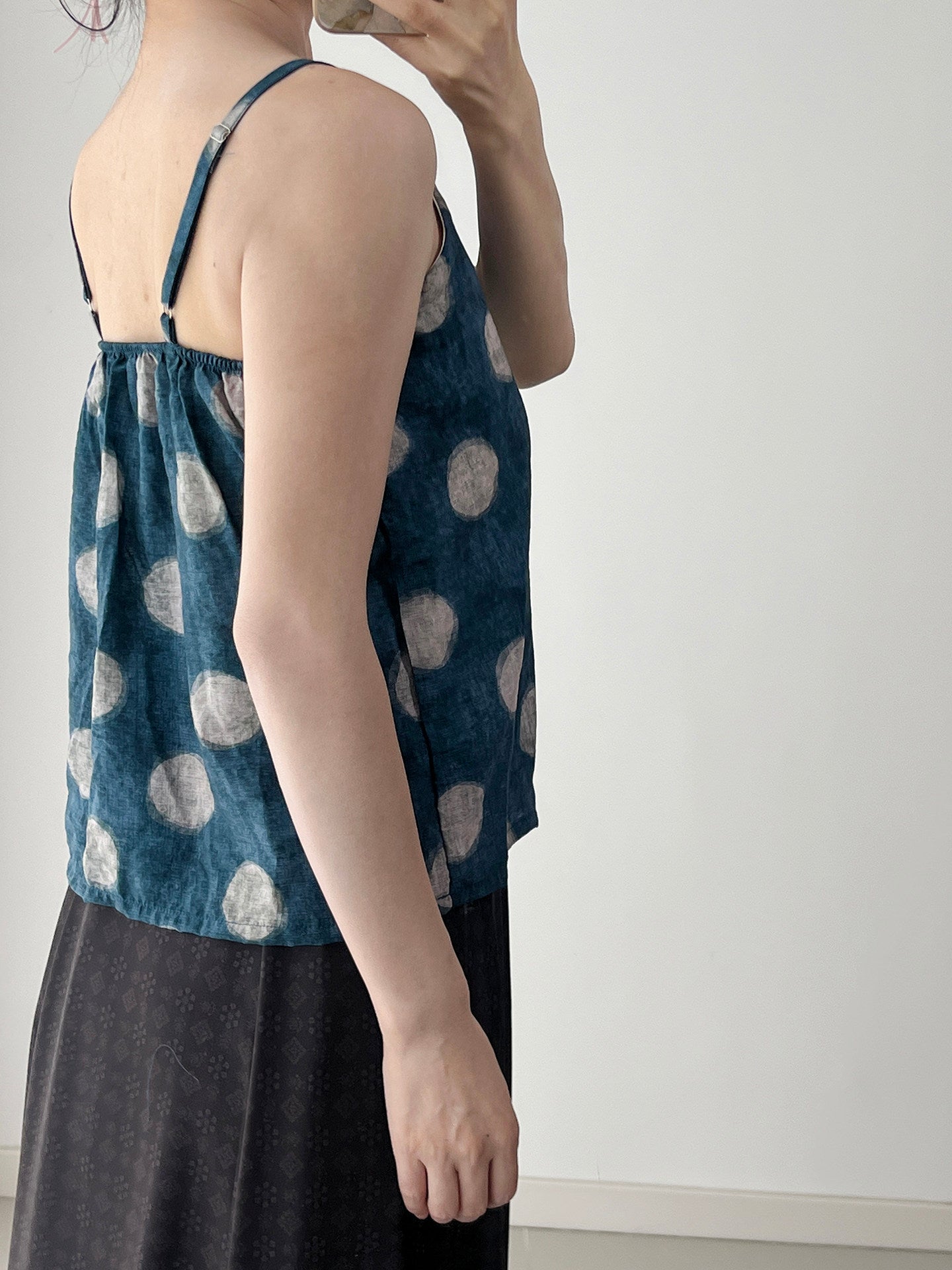Anxiu Yingxiang "Suiyu Camisole" - Hanfu, Song Style, Crop Top, Scoop Neck, Daily Wear