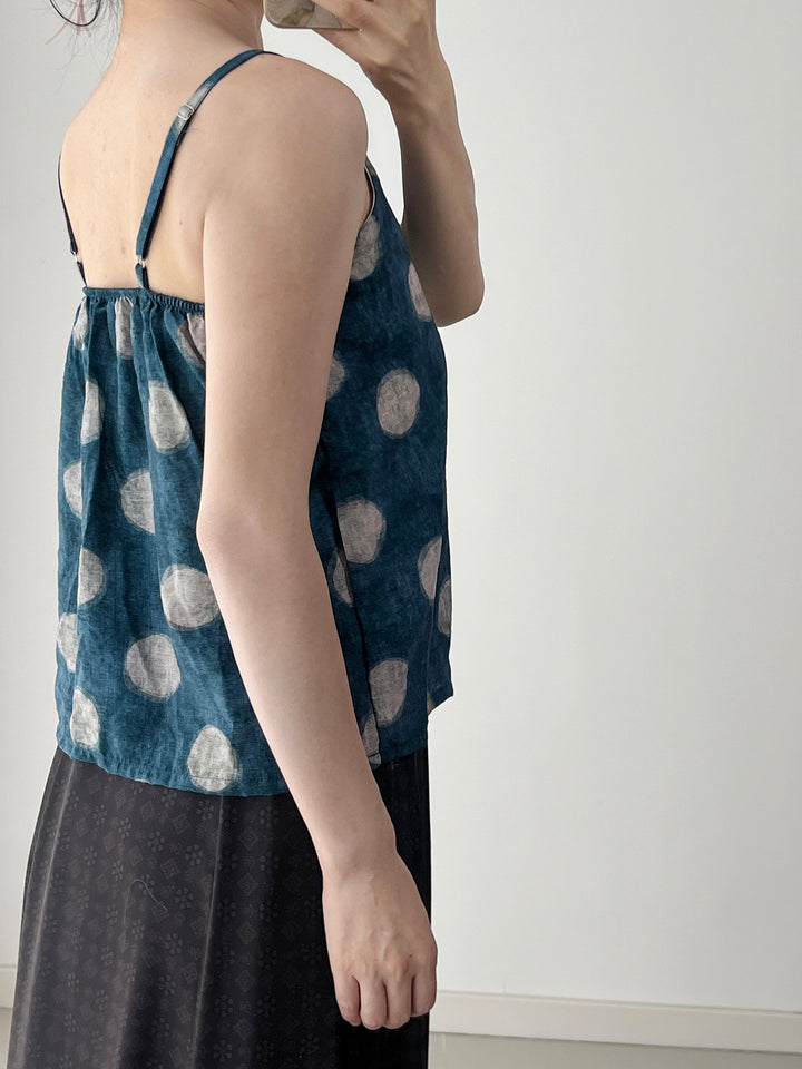 Anxiu Yingxiang "Suiyu Camisole" - Hanfu, Song Style, Crop Top, Scoop Neck, Daily Wear