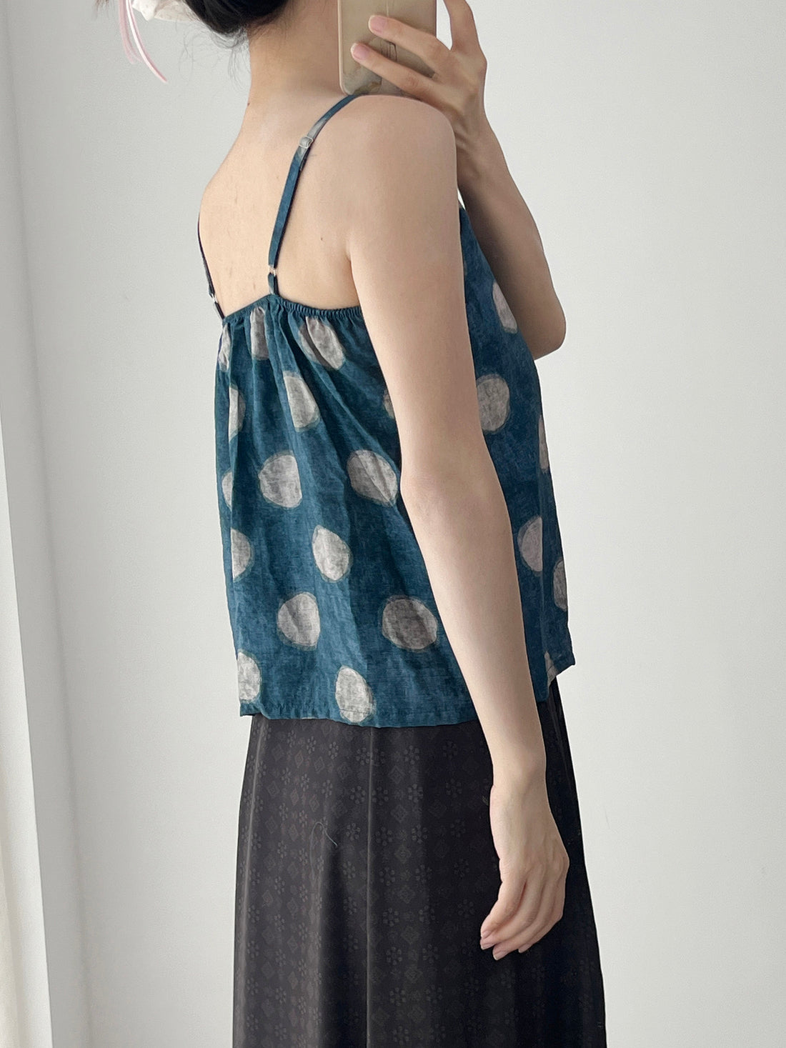 Anxiu Yingxiang "Suiyu Camisole" - Hanfu, Song Style, Crop Top, Scoop Neck, Daily Wear