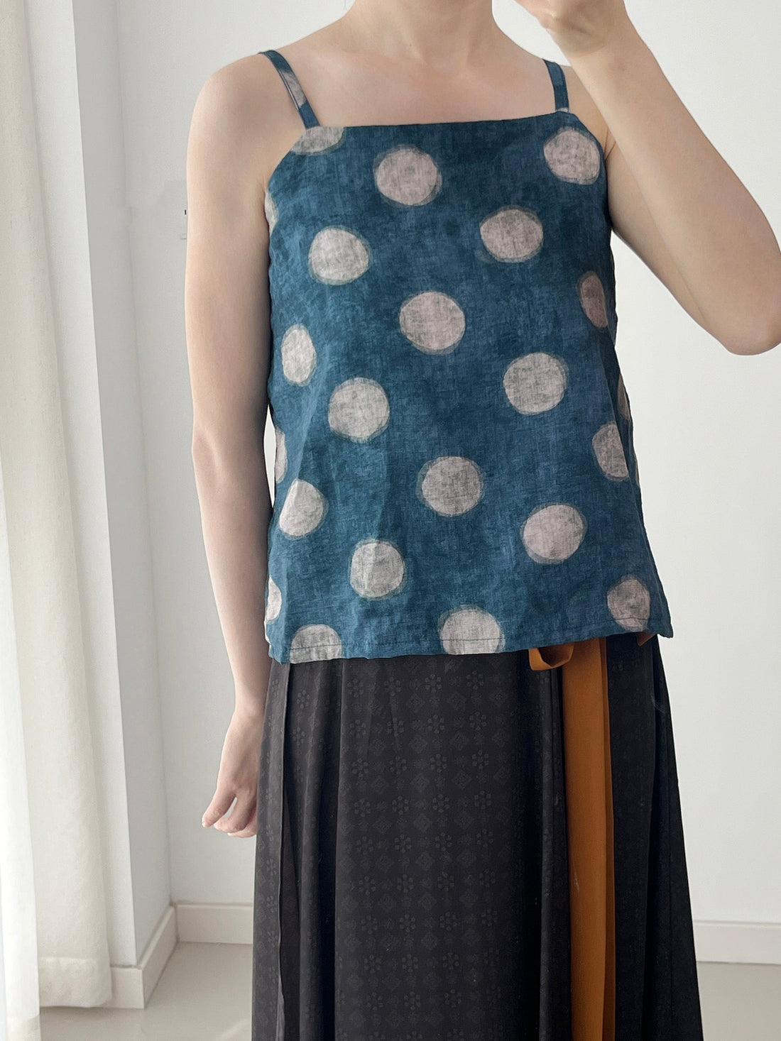 Anxiu Yingxiang "Suiyu Camisole" - Hanfu, Song Style, Crop Top, Scoop Neck, Daily Wear