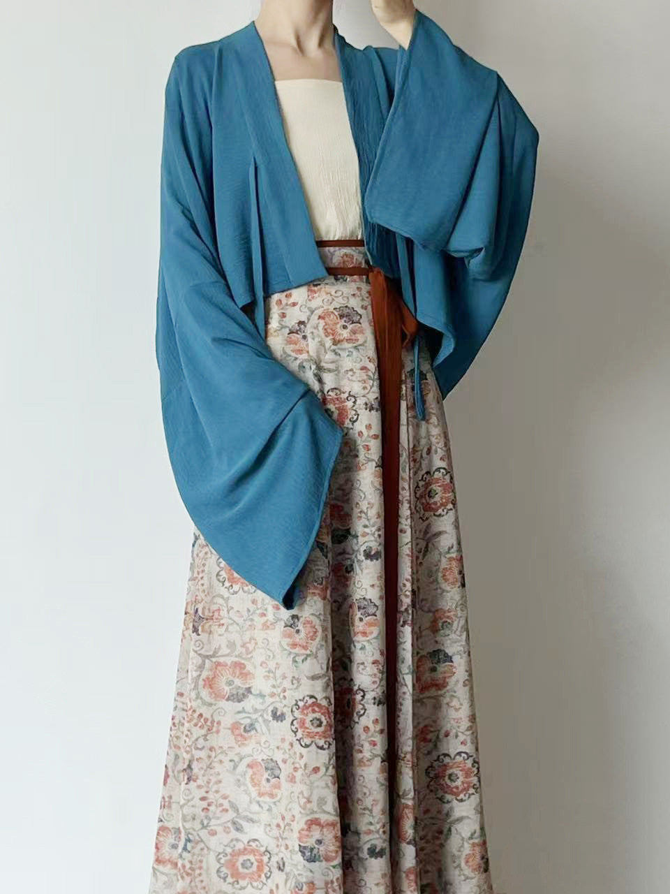 Subtle Sleeve Fragrance [Dunhuang 8-Piece Skirt] Hanfu Women Tang Style Half Skirt Daily Commute