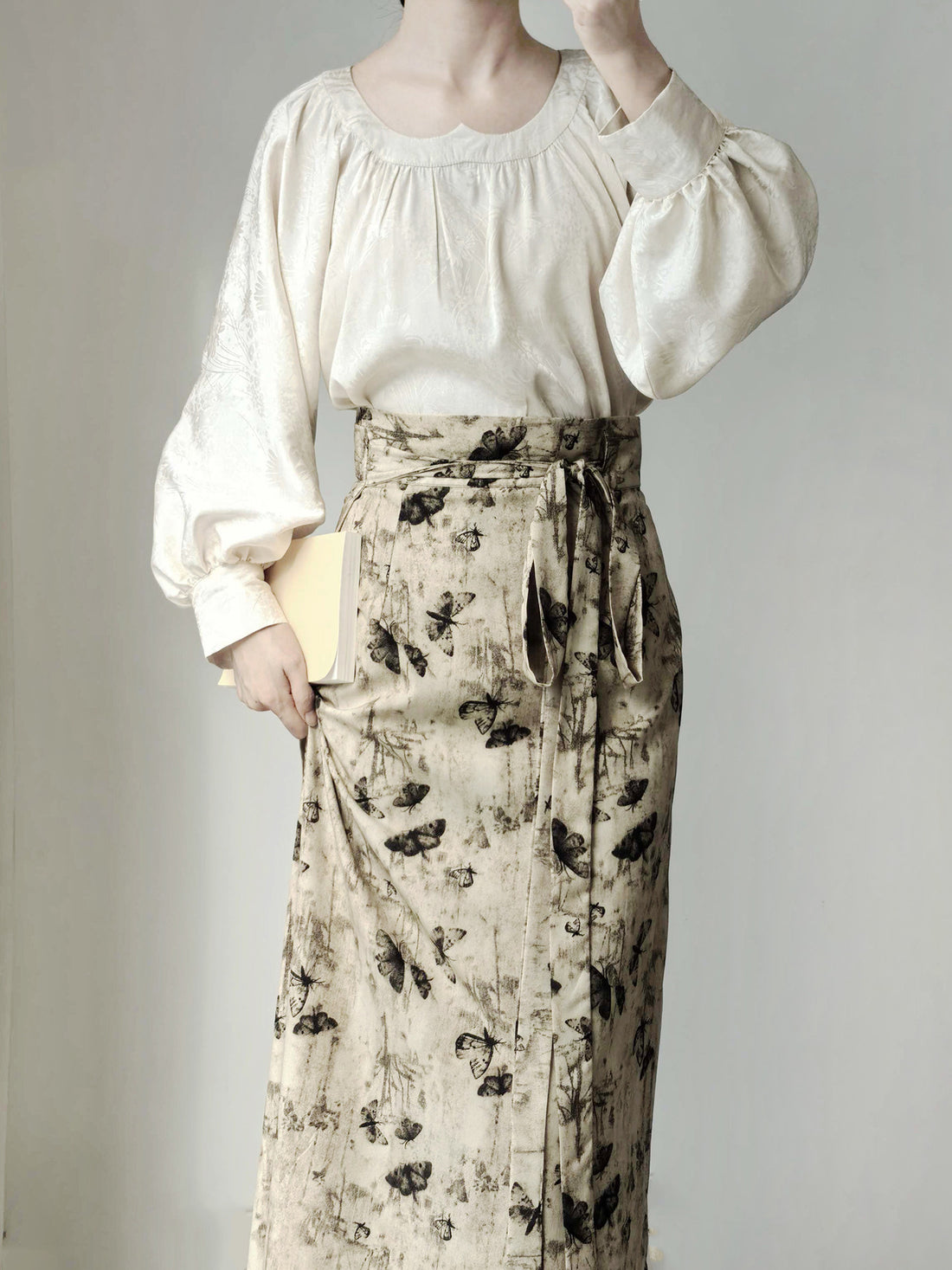 Anxiuyingxiang【Epiphyllum Sweetheart Neck】Hanfu Women Mod Sweetheart Neck Skirt Daily Commute