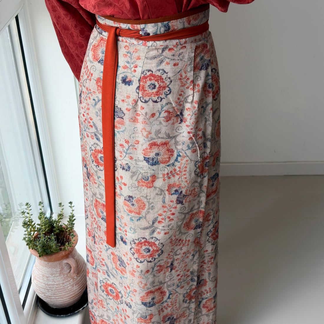 Original [Tulip] Hanfu Women's Song Style Airplane Sleeve Darted Spiral Skirt, Daily Commute