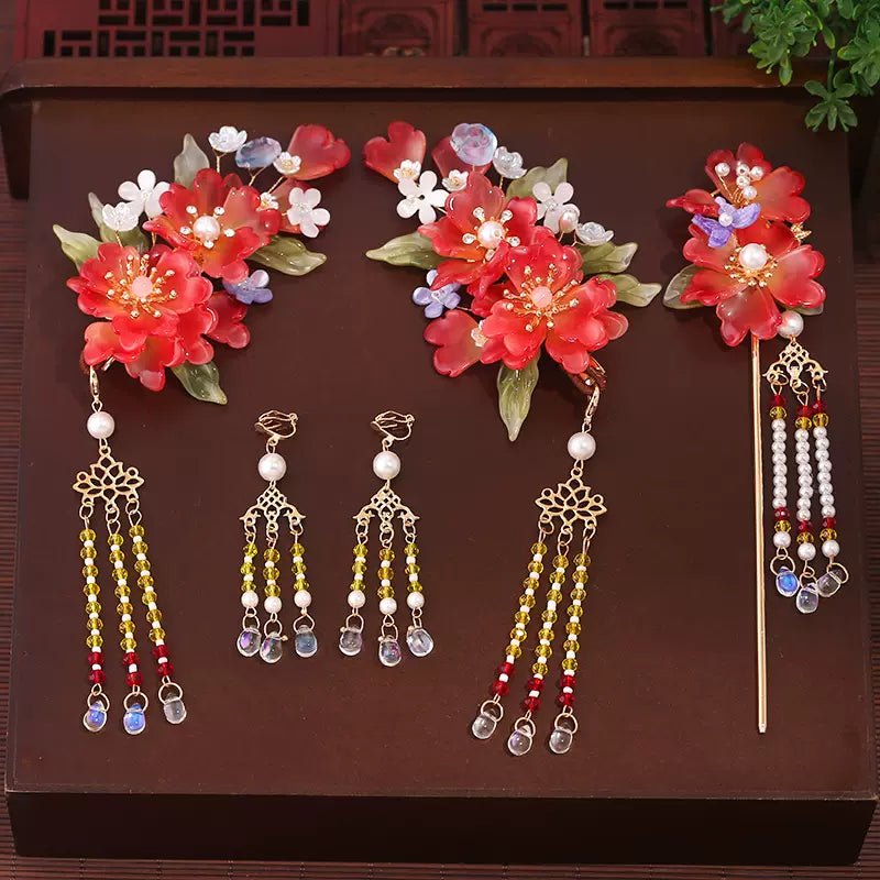 Ancient Style Hanfu Jewelry Hair Clip Sethan fu Chinese han fu hanfu male tang dynasty clothes chinese hanfu tang dynasty outfits traditiona hanfu dress chinese hanfu chinese style dress dress fashion cheongsam dress q