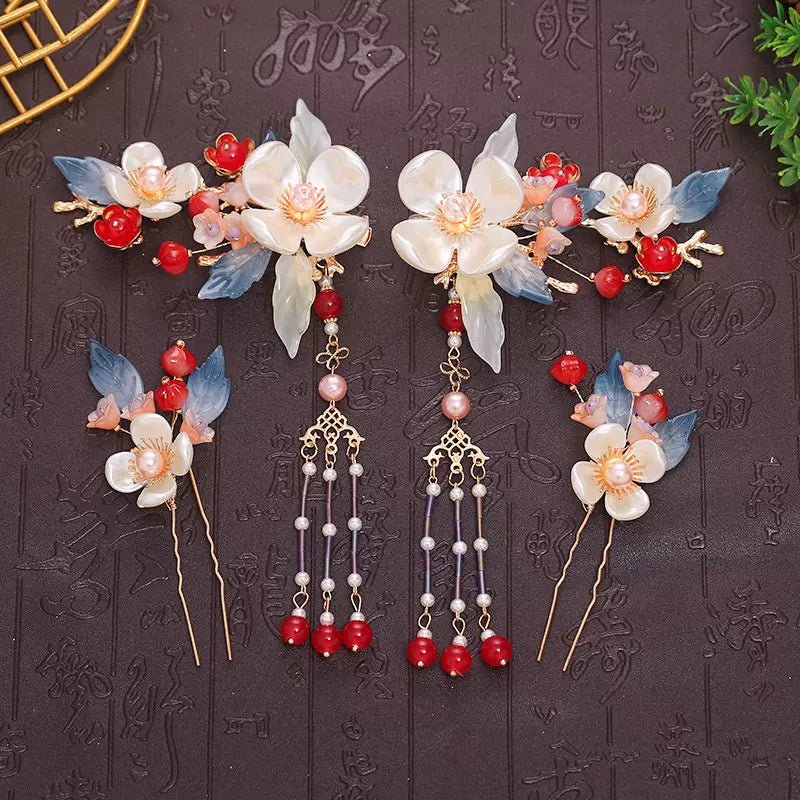 Ancient Style Hanfu Jewelry Hair Clip Sethan fu Chinese han fu hanfu male tang dynasty clothes chinese hanfu tang dynasty outfits traditiona hanfu dress chinese hanfu chinese style dress dress fashion cheongsam dress q