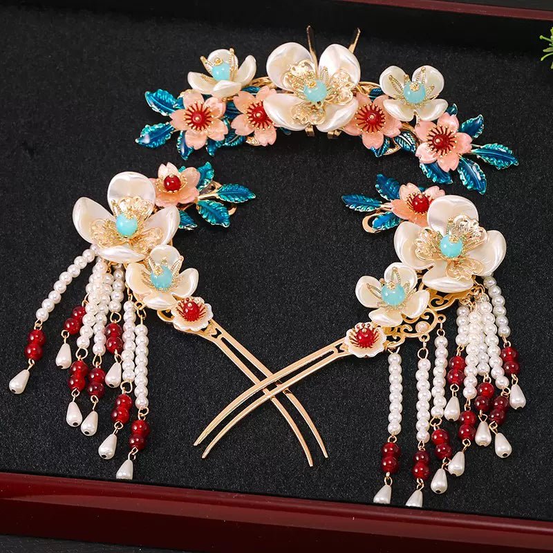 Ancient Style Hanfu Jewelry Hair Clip Sethan fu Chinese han fu hanfu male tang dynasty clothes chinese hanfu tang dynasty outfits traditiona hanfu dress chinese hanfu chinese style dress dress fashion cheongsam dress q