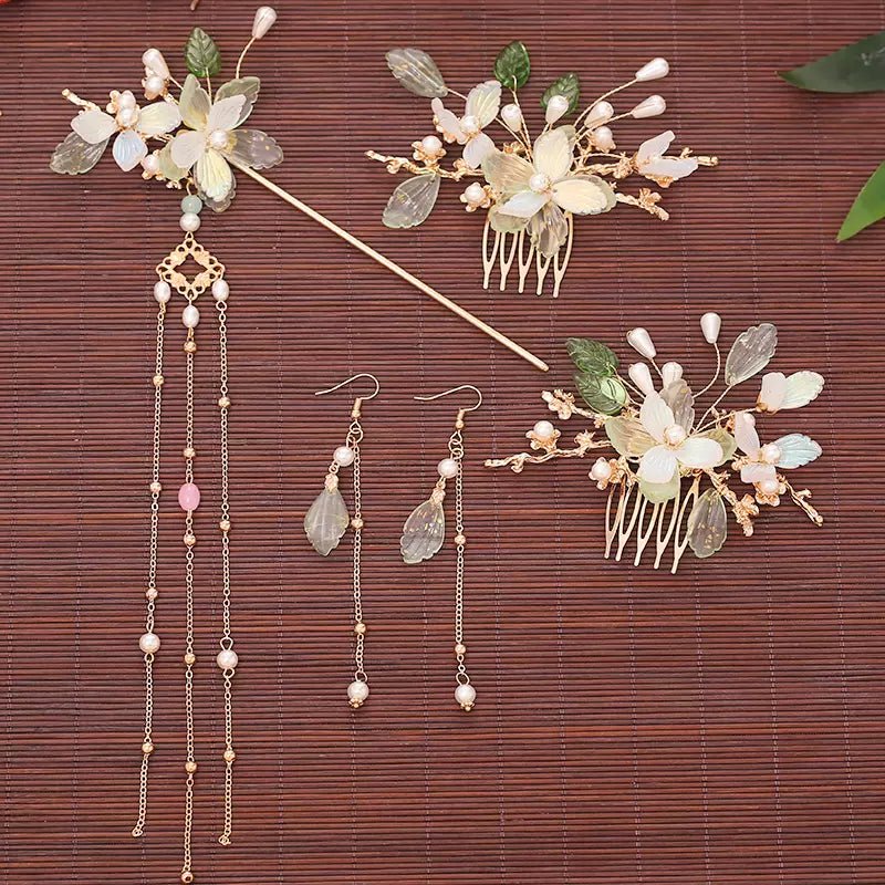 Ancient Style Hanfu Jewelry Hair Clip Set - HanrongAncient Style Hanfu Jewelry Hair Clip SetHanrongHanrongset 21Ancient Style Hanfu Jewelry Hair Clip SetAncient Style Hanfu Jewelry Hair Clip Set