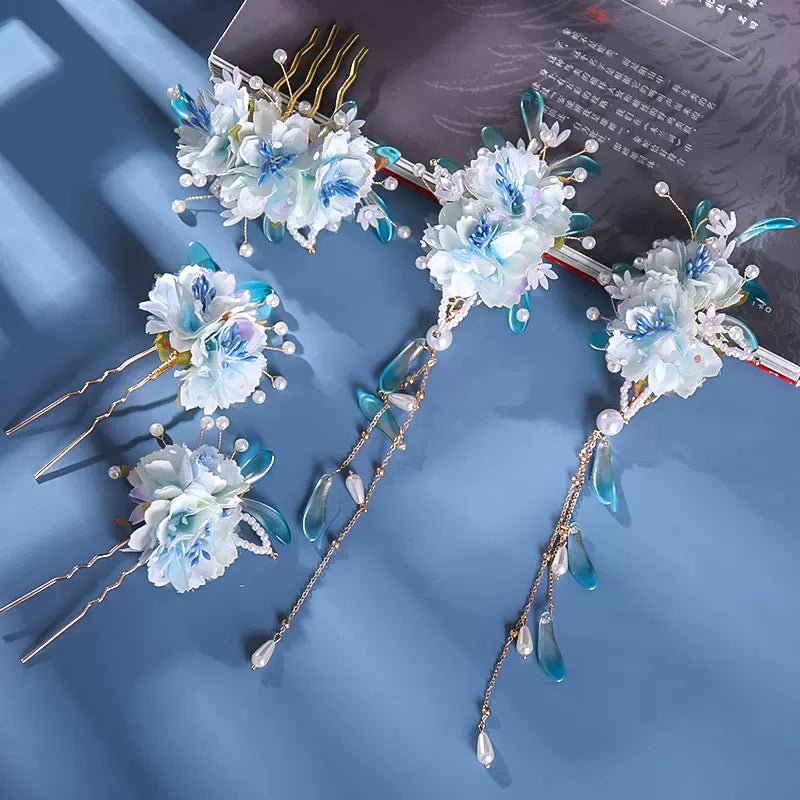 Ancient Style Hanfu Jewelry Hair Clip Set - HanrongAncient Style Hanfu Jewelry Hair Clip SetHanrongHanrongset 26Ancient Style Hanfu Jewelry Hair Clip SetAncient Style Hanfu Jewelry Hair Clip Set