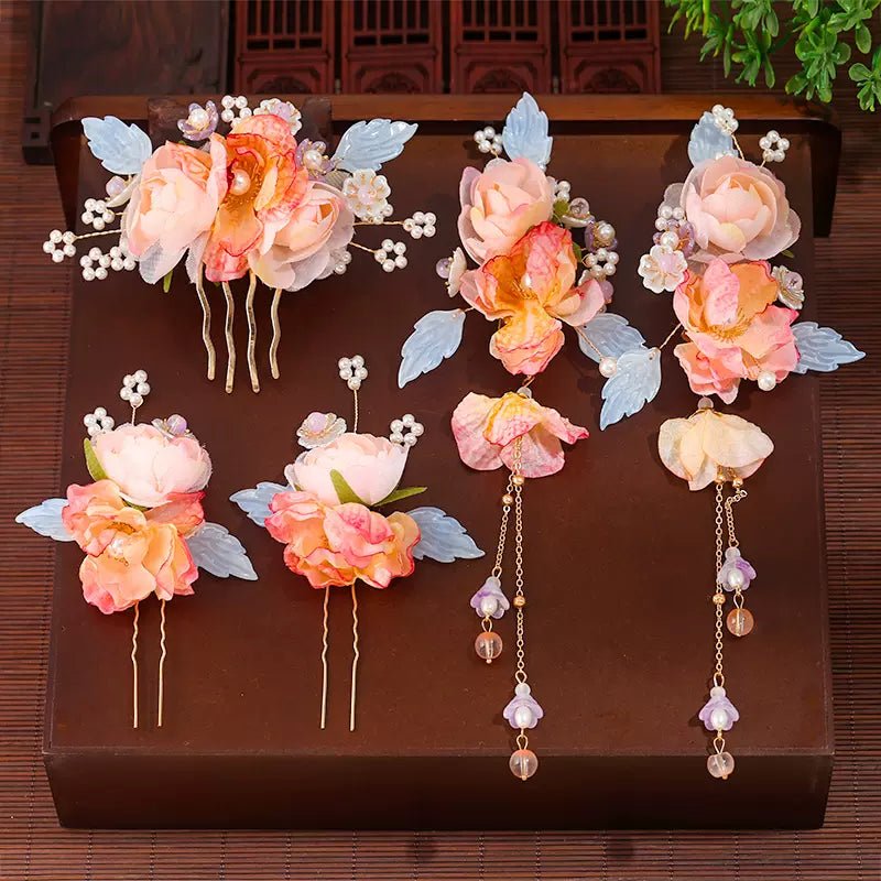 Ancient Style Hanfu Jewelry Hair Clip Set - HanrongAncient Style Hanfu Jewelry Hair Clip SetHanrongHanrongset 27Ancient Style Hanfu Jewelry Hair Clip SetAncient Style Hanfu Jewelry Hair Clip Set