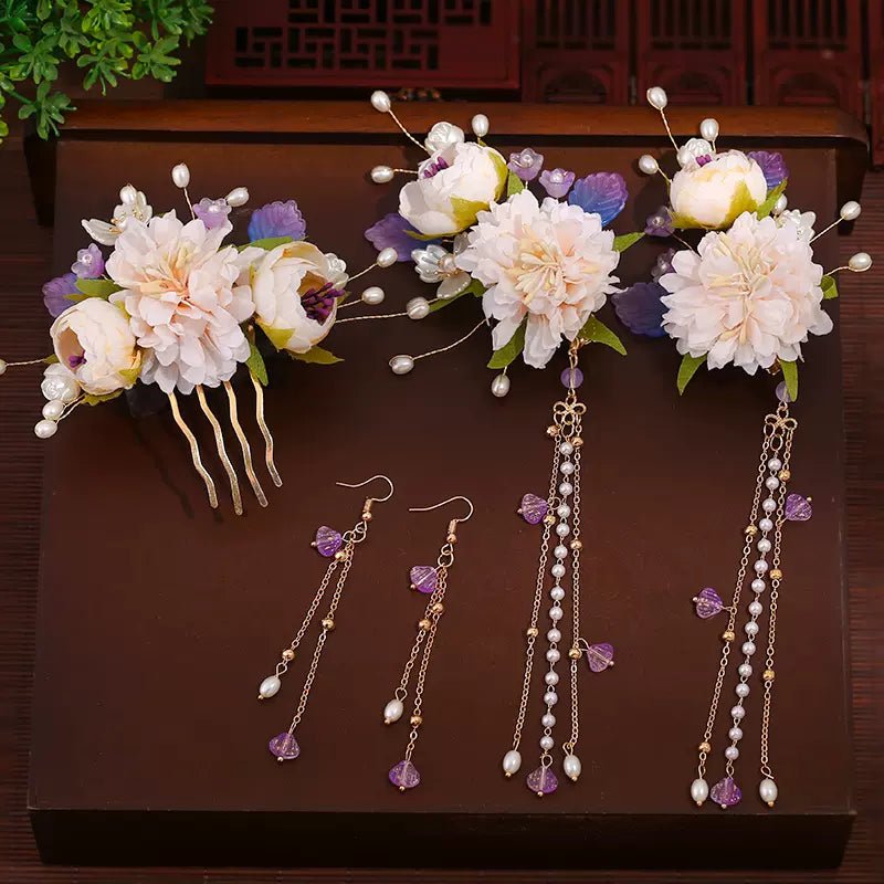 Ancient Style Hanfu Jewelry Hair Clip Set - HanrongAncient Style Hanfu Jewelry Hair Clip SetHanrongHanrongset 28Ancient Style Hanfu Jewelry Hair Clip SetAncient Style Hanfu Jewelry Hair Clip Set