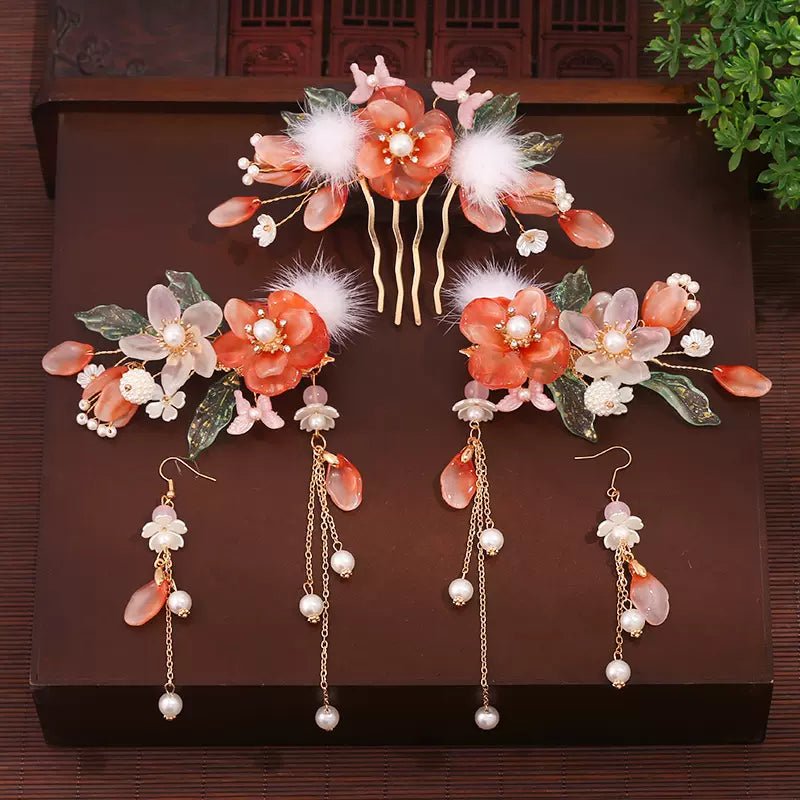 Ancient Style Hanfu Jewelry Hair Clip Set - HanrongAncient Style Hanfu Jewelry Hair Clip SetHanrongHanrongset 29Ancient Style Hanfu Jewelry Hair Clip SetAncient Style Hanfu Jewelry Hair Clip Set