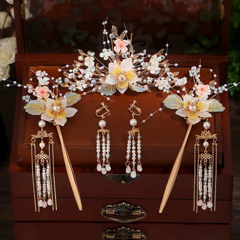 Ancient Style Hanfu Jewelry Hair Clip Set - HanrongAncient Style Hanfu Jewelry Hair Clip SetHanrongHanrongset 30Ancient Style Hanfu Jewelry Hair Clip SetAncient Style Hanfu Jewelry Hair Clip Set