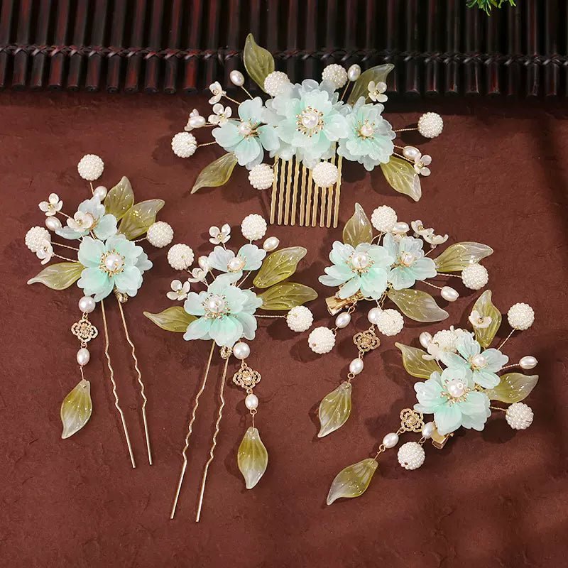 Ancient Style Hanfu Jewelry Hair Clip Set - HanrongAncient Style Hanfu Jewelry Hair Clip SetHanrongHanrongset 35Ancient Style Hanfu Jewelry Hair Clip SetAncient Style Hanfu Jewelry Hair Clip Set