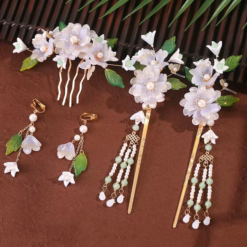 Ancient Style Hanfu Jewelry Hair Clip Set - HanrongAncient Style Hanfu Jewelry Hair Clip SetHanrongHanrongset 37Ancient Style Hanfu Jewelry Hair Clip SetAncient Style Hanfu Jewelry Hair Clip Set