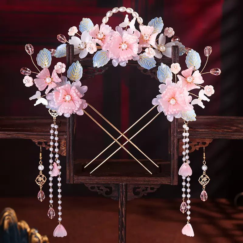 Ancient Style Hanfu Jewelry Hair Clip Set - HanrongAncient Style Hanfu Jewelry Hair Clip SetHanrongHanrongset 39Ancient Style Hanfu Jewelry Hair Clip SetAncient Style Hanfu Jewelry Hair Clip Set