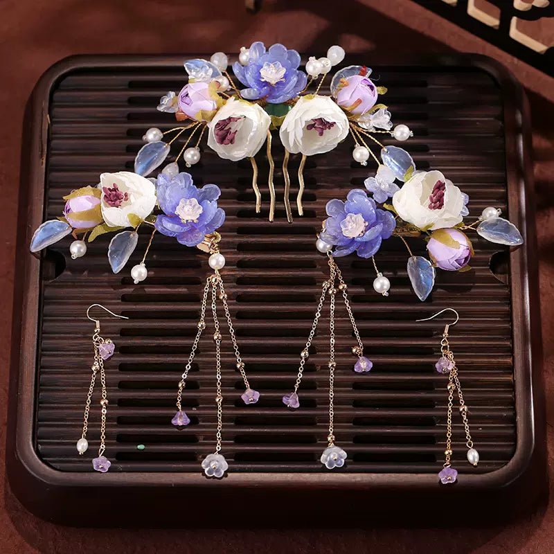 Ancient Style Hanfu Jewelry Hair Clip Set - HanrongAncient Style Hanfu Jewelry Hair Clip SetHanrongHanrongset 42Ancient Style Hanfu Jewelry Hair Clip SetAncient Style Hanfu Jewelry Hair Clip Set