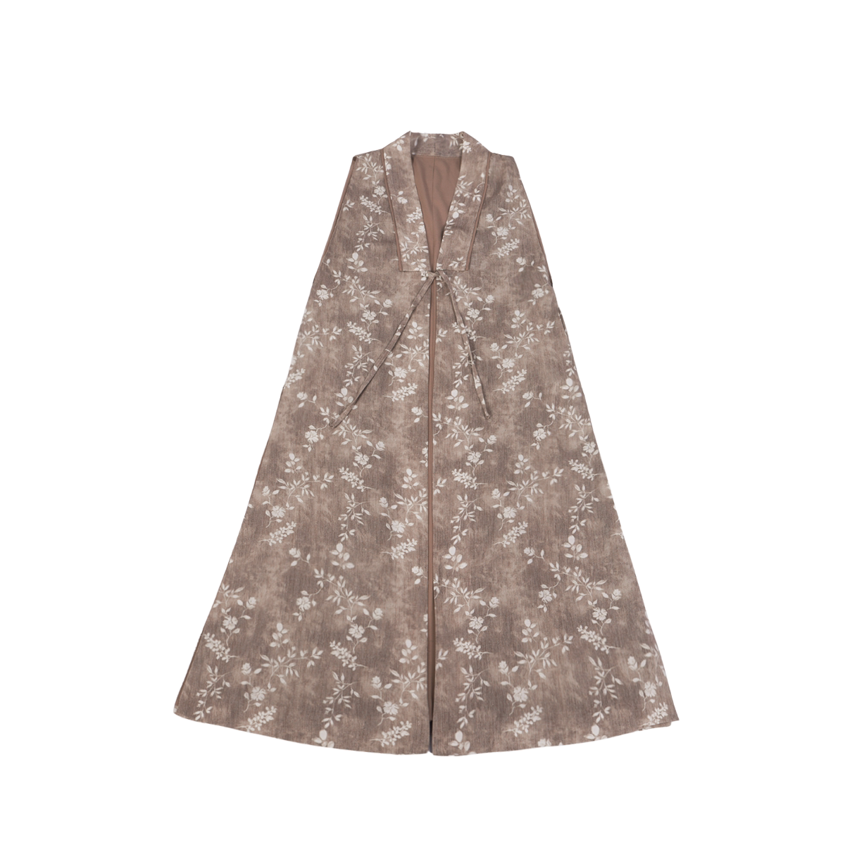Nimeng "South France Holiday" Ming-style Mandarin Collar Long Vest, New Chinese Shirt & High-Waist Wide-Leg Trousers, Cotton Linen Vintage