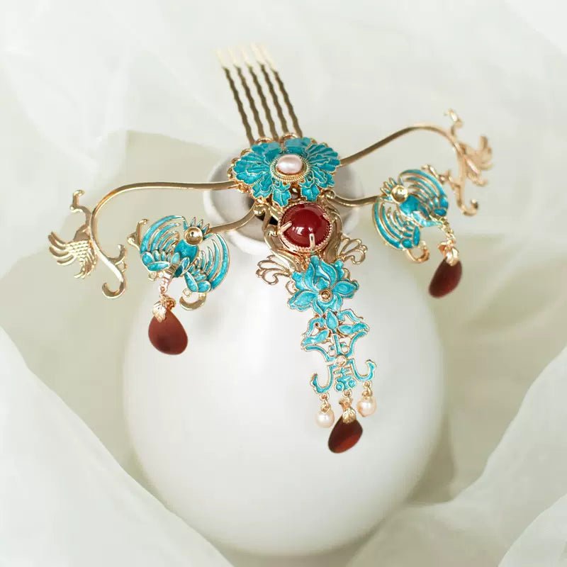 Beauty makes the phoenix fall|Ming Dynasty Style Phoenix Crownhan fu Chinese han fu hanfu male tang dynasty clothes chinese hanfu tang dynasty outfits traditiona hanfu dress chinese hanfu chinese style dress dress fashion cheongsam dress q