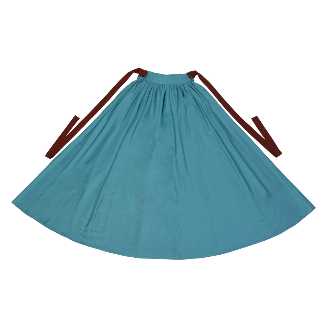 Dreamland Rainbow After Rain Original A-line Elastic Waist Skirt & Sweetheart Neck Blouse Daily Han Element