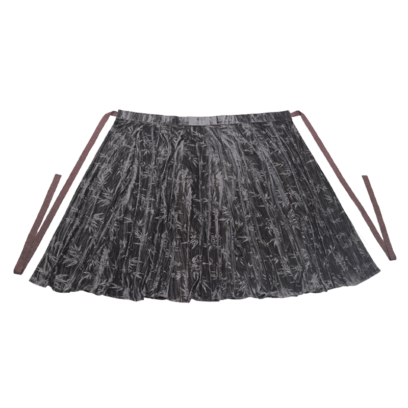 Nimeng Xuezhu Multicolor Basic Velvet Ruffle Skirt, 4.5m Hem, Spring/Fall/Winter, Versatile, Scarlett Green, Peacock Blue, Orange Red