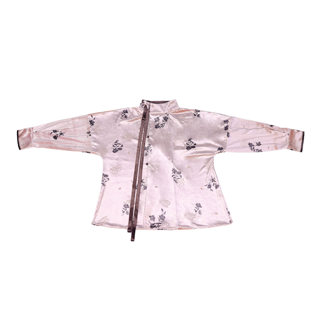 Nimeng [Flower Shadow] original Tang Hanfu velvet paneled skirt & Han-style high neck shirt, soft daily spring & autumn