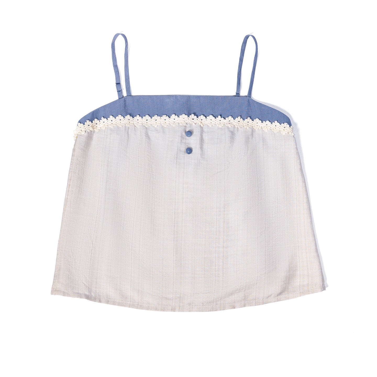 Zhi Nan Dreamlike Original Viscose Pleated Top & Elastic Waist Song-Style Pants Set, Commute & Daily, Blue